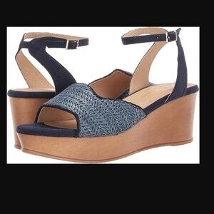 Chinese Laundry Blue Raf Denim Wedge - 9.5